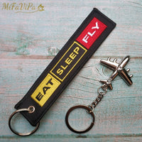 Thumbnail for Pilot Flight Crew Key Chain with 1 PC Metal Plane Keyrings THE AVIATOR