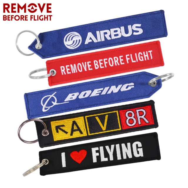 BOEING Keychain llavero Embroidery Key Ring  CHAIN THE AVIATOR