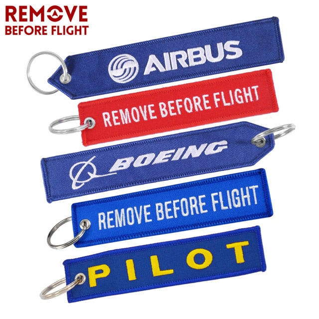 BOEING Keychain llavero Embroidery Key Ring  CHAIN THE AVIATOR