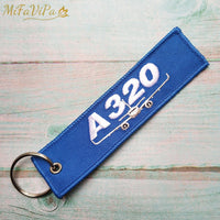 Thumbnail for Airbus A320 Embroidery  Key Chain THE AVIATOR