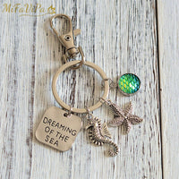 Thumbnail for Seahorse with  Mermaid Keychain for Woman THE AVIATOR