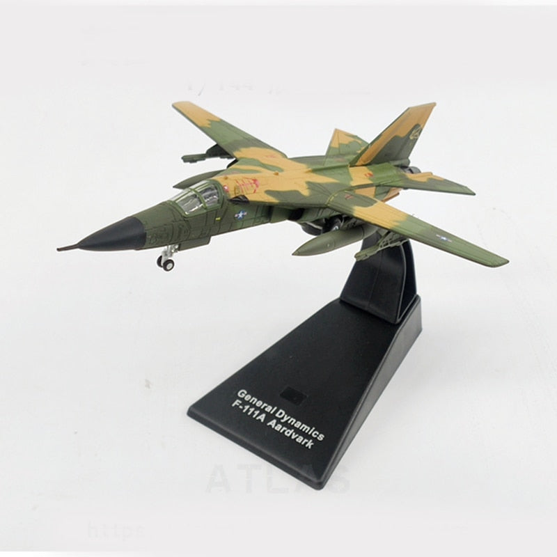 JASON TUTU 1/144 Scale Diecast Metal Aircraft Model US Air Force F-111 Aardvark Planes AV8R