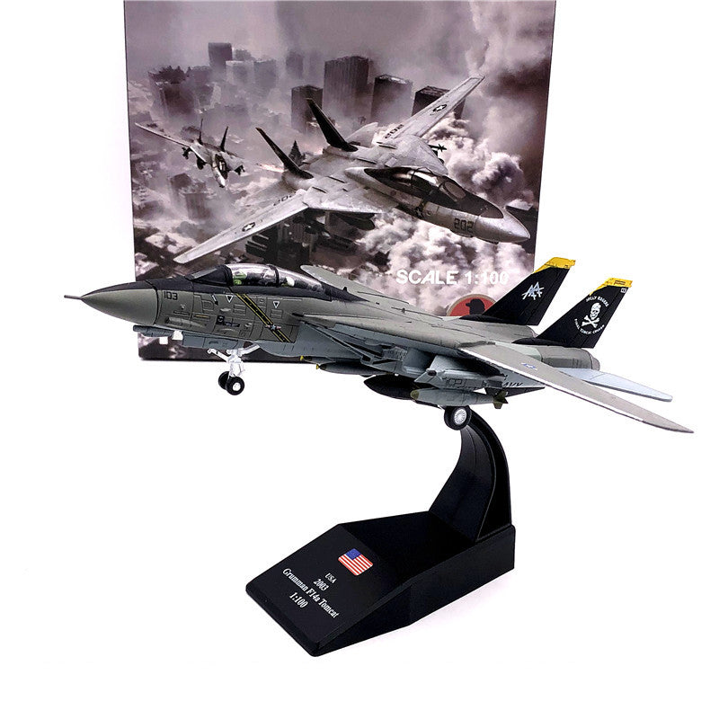 F-14 Tomcat Jolly Roger Squadron vf103 Boeing Military Missile bomber Model Plane Fighter Army Air Force Diecast AV8R