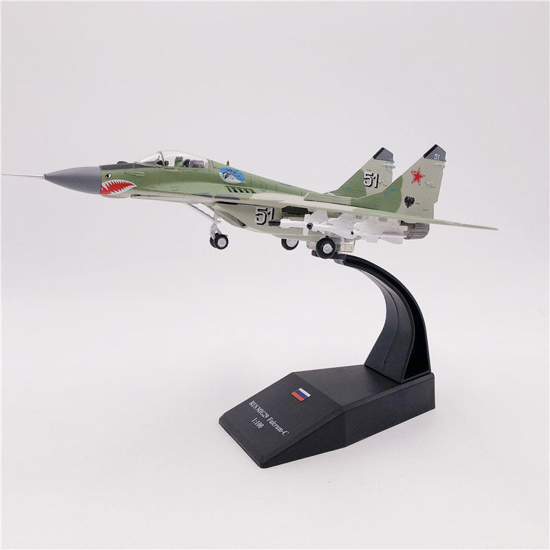 Aircraft Plane model 1:100 Russian Air Force MiG-29 airplane Alloy model diecast 1:100 metal Planes AV8R