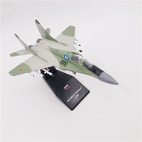 Thumbnail for Aircraft Plane model 1:100 Russian Air Force MiG-29 airplane Alloy model diecast 1:100 metal Planes AV8R