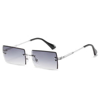 Thumbnail for Trendy Rimless Rectangle Sunglasses New Cut Design Luxury Square Glasses AV8R