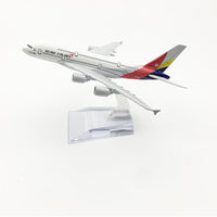 Thumbnail for Asiana Airlines Aeroplane model Airbus A380 airplane 16CM Metal alloy diecast 1:400 airplane AV8R