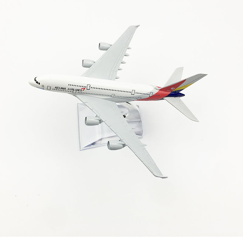 Asiana Airlines Aeroplane model Airbus A380 airplane 16CM Metal alloy diecast 1:400 airplane AV8R