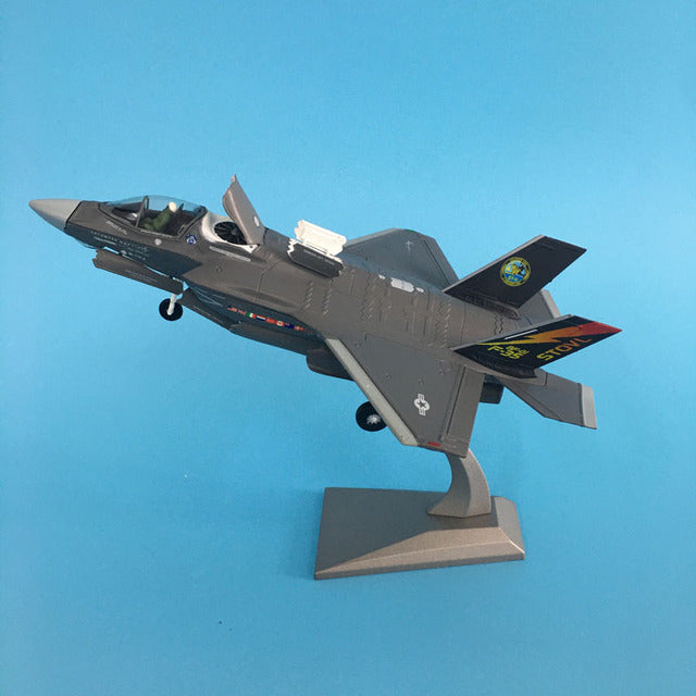 Aircraft Model Diecast Metal 1:72 US Marine Corps F35B vertical take-off and landing F35 stealth military fighter model Plane AV8R