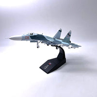 Thumbnail for Aircraft model Plane Russian Air Force fighter Sukhoi Su-27 diecast 1:100 scale metal Planes AV8R