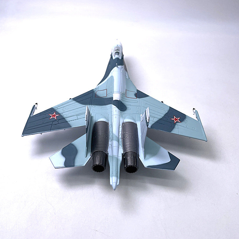 Aircraft model Plane Russian Air Force fighter Sukhoi Su-27 diecast 1:100 scale metal Planes AV8R