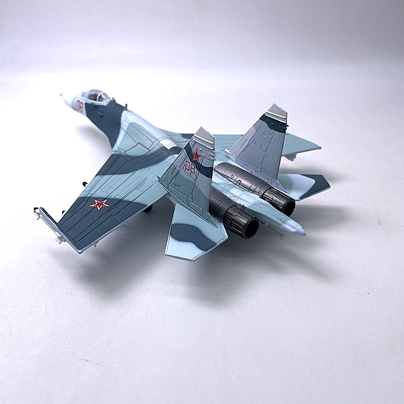 Aircraft model Plane Russian Air Force fighter Sukhoi Su-27 diecast 1:100 scale metal Planes AV8R