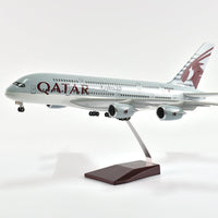 Thumbnail for Qatar Airbus 380 Plane Model Airplane Model Aircraft Model 1/160 Scale Diecast Resin Airplanes AV8R