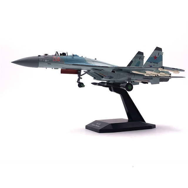 Aircraft model Plane Russian Air Force fighter Sukhoi Su-27 diecast 1:100 scale metal Planes AV8R