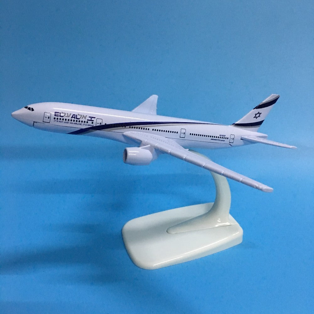 Plane Model Airplane Israel Boeing B777 Aircraft Model Diecast Metal 1:400 16cm Model Airplanes Plane Toy Gift AV8R