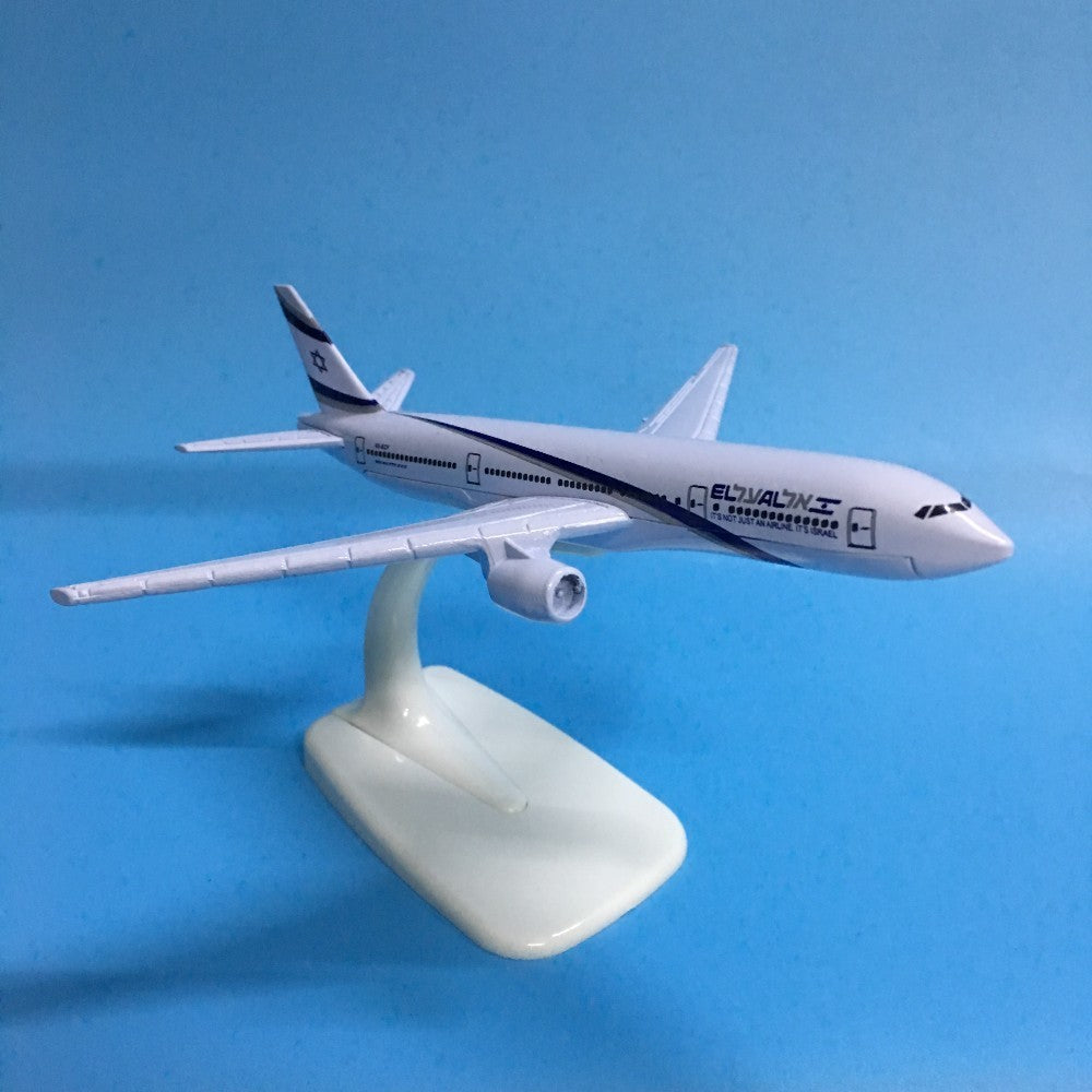 Plane Model Airplane Israel Boeing B777 Aircraft Model Diecast Metal 1:400 16cm Model Airplanes Plane Toy Gift AV8R