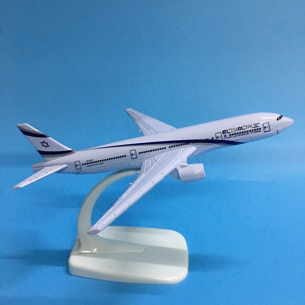 Plane Model Airplane Israel Boeing B777 Aircraft Model Diecast Metal 1:400 16cm Model Airplanes Plane Toy Gift AV8R