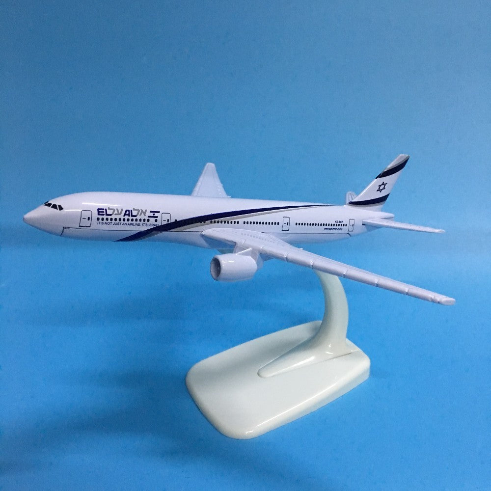 Plane Model Airplane Israel Boeing B777 Aircraft Model Diecast Metal 1:400 16cm Model Airplanes Plane Toy Gift AV8R