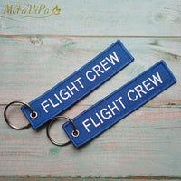 Thumbnail for Blue FLIGHT CREW Keychain Fashion Trinket Phone Strap Black Embroidery CESSNA Key Chain AV8R