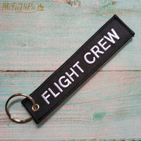 Thumbnail for Blue FLIGHT CREW Keychain Fashion Trinket Phone Strap Black Embroidery CESSNA Key Chain AV8R