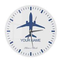 Thumbnail for Personalized Name Aircraft Wall Clock AV8R