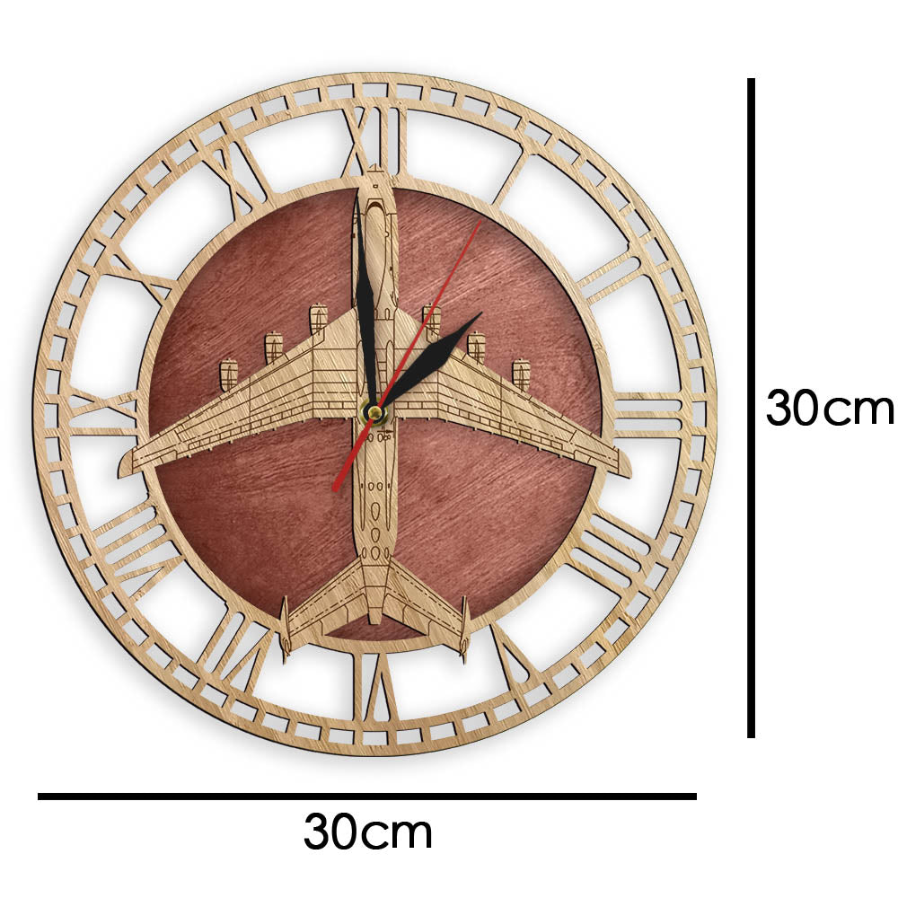 The Antonov An-225 Mriya Airplane Wooden Wall Clock AV8R