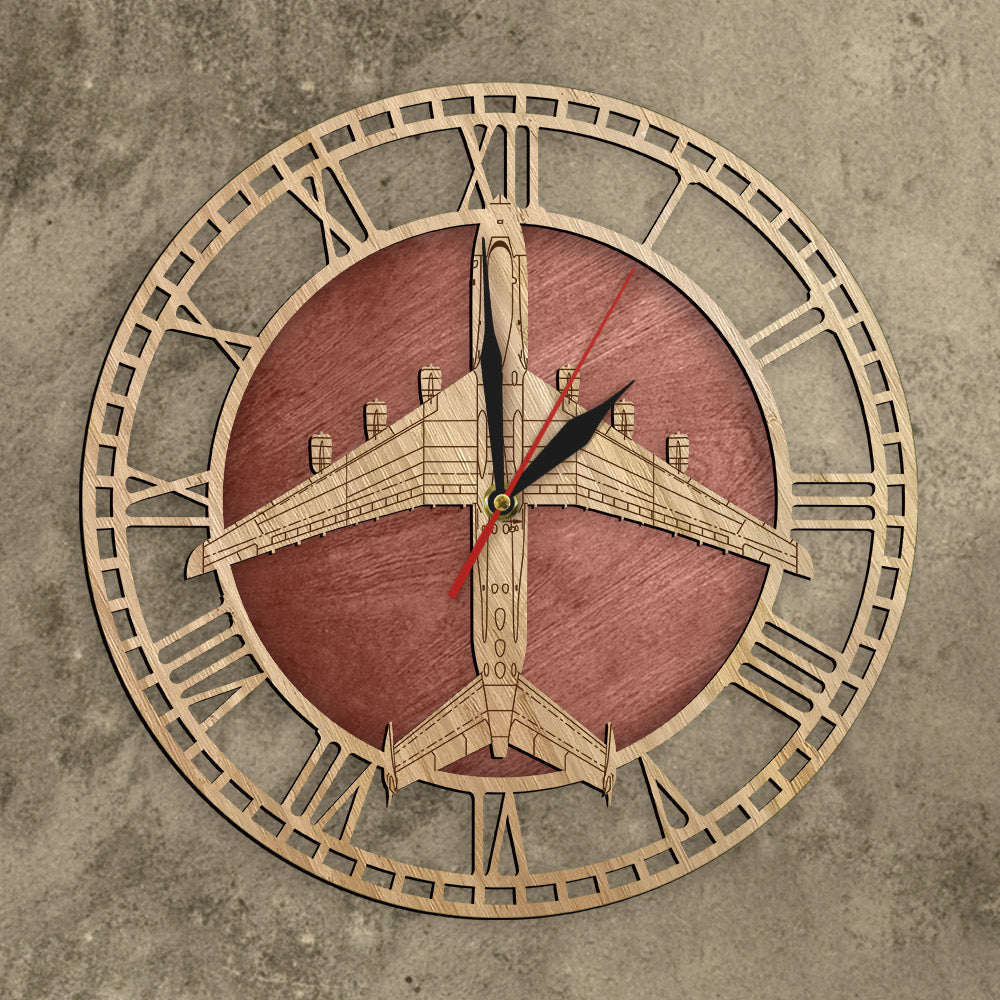 The Antonov An-225 Mriya Airplane Wooden Wall Clock AV8R