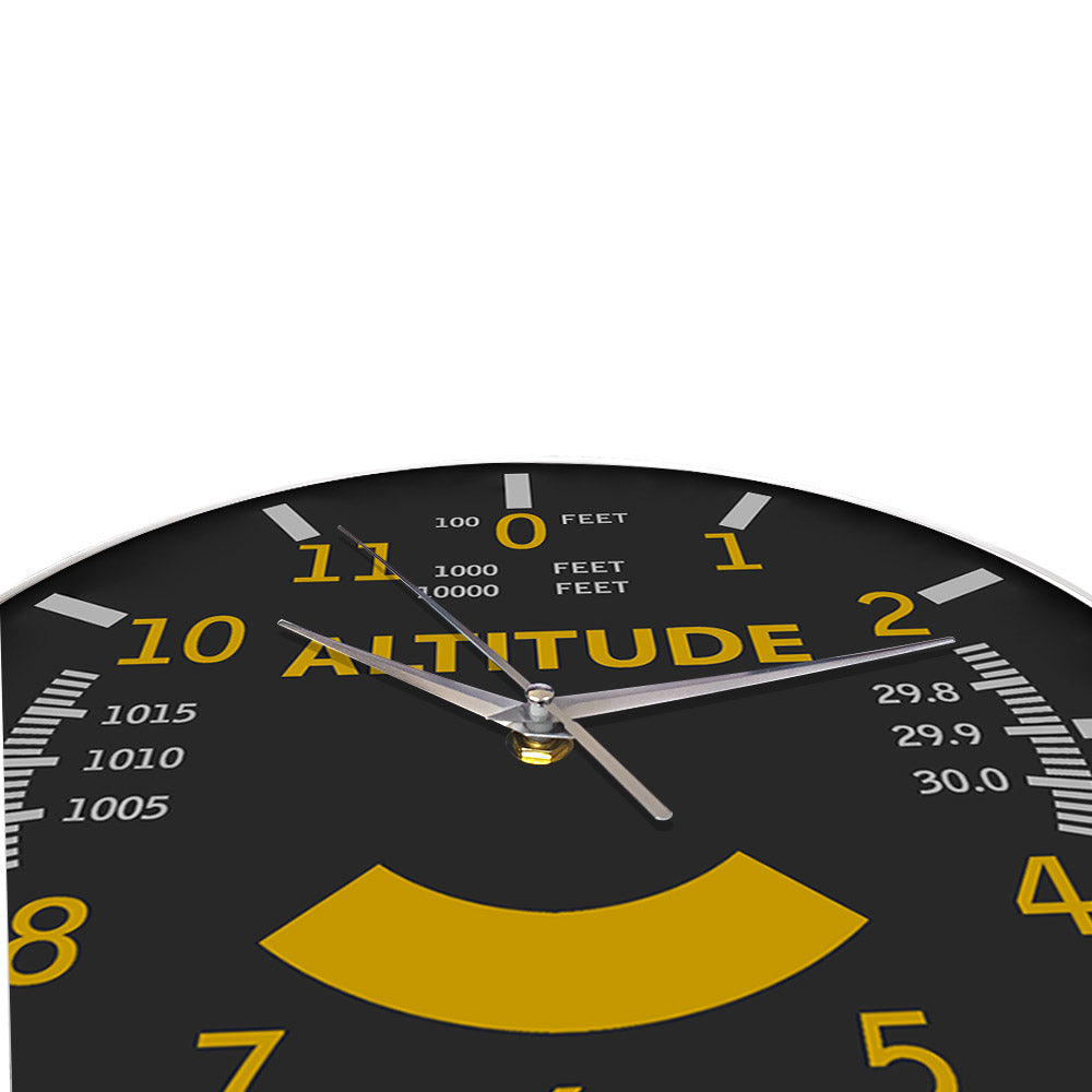 Aviation Altimeter Instrument Style Wall Clock AV8R