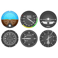 Thumbnail for Set Of 6 Aircraft Instrument AV8R