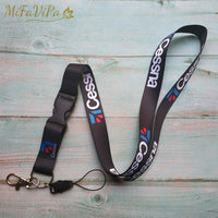 Thumbnail for Fashion Keyring Black Cessna Lanyards Neck Strap Phone Chaveiro Key Chain AV8R