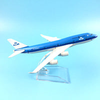 Thumbnail for Airplane Model 16cm KLM Royal Dutch Boeing 747 Plane Model Aircraft Model 1:400 Diecast Metal Airplanes Plane Toy Gift AV8R