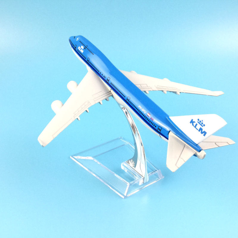 Airplane Model 16cm KLM Royal Dutch Boeing 747 Plane Model Aircraft Model 1:400 Diecast Metal Airplanes Plane Toy Gift AV8R