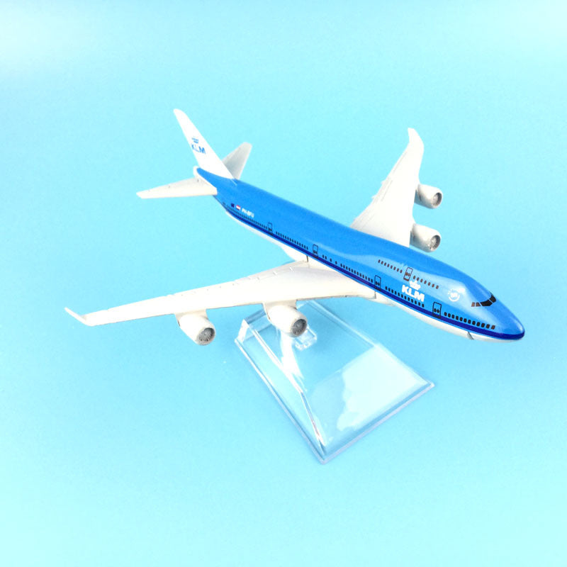 Airplane Model 16cm KLM Royal Dutch Boeing 747 Plane Model Aircraft Model 1:400 Diecast Metal Airplanes Plane Toy Gift AV8R