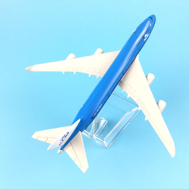 Airplane Model 16cm KLM Royal Dutch Boeing 747 Plane Model Aircraft Model 1:400 Diecast Metal Airplanes Plane Toy Gift AV8R