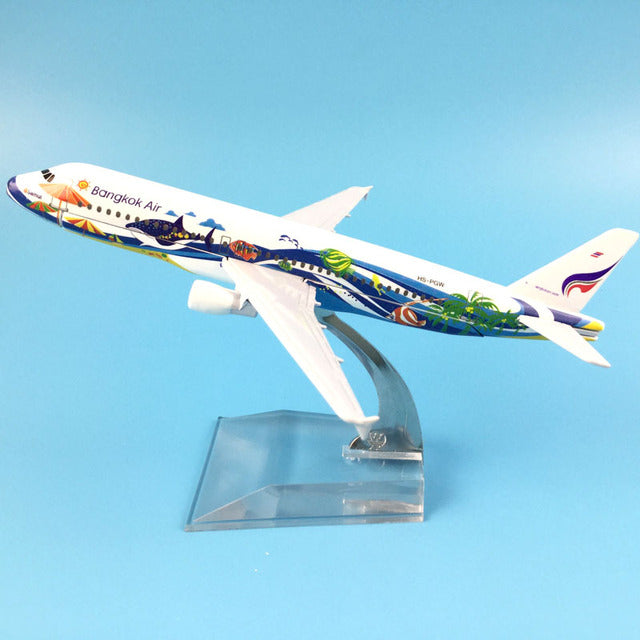 Thailand Thai Bangkok Air Airlines Airbus 320 A320 Airways Plane Model Aircraft Airplane Model AV8R