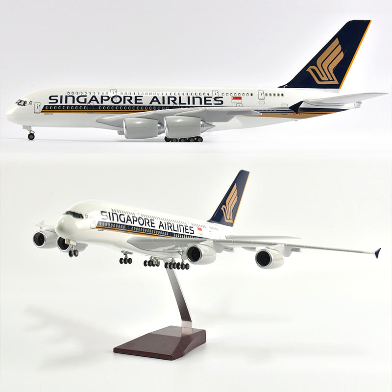 Singapore Airlines Air bus 380 Plane Model Airplane Model Aircraft Model 1/160 Scale Diecast Resin Airplanes AV8R