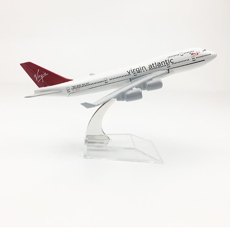 Virgin Atlantic Aeroplane model Boeing 747 airplane 16CM Metal alloy diecast 1:400 airplane model toy for children Free shipping AV8R