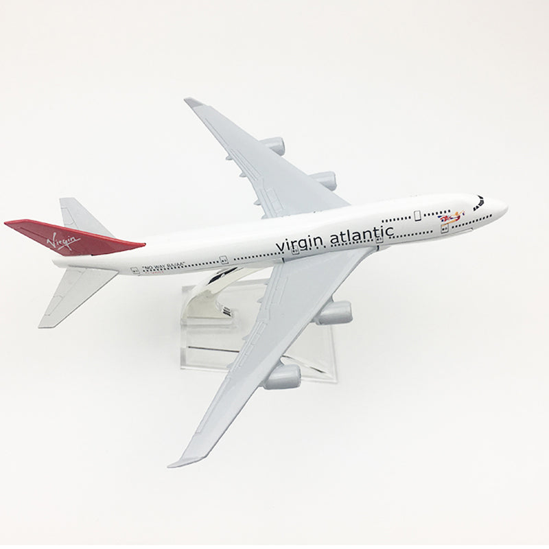 Virgin Atlantic Aeroplane model Boeing 747 airplane 16CM Metal alloy diecast 1:400 airplane model toy for children Free shipping AV8R