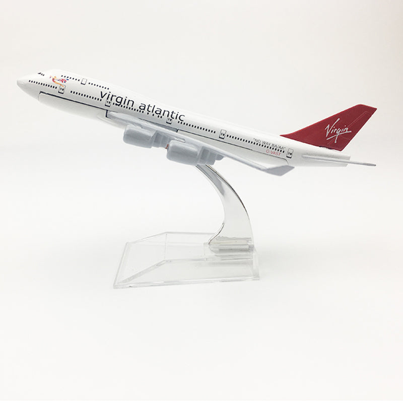 Virgin Atlantic Aeroplane model Boeing 747 airplane 16CM Metal alloy diecast 1:400 airplane model toy for children Free shipping AV8R