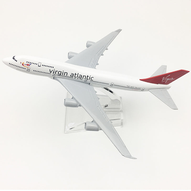 Virgin Atlantic Aeroplane model Boeing 747 airplane 16CM Metal alloy diecast 1:400 airplane model toy for children Free shipping AV8R