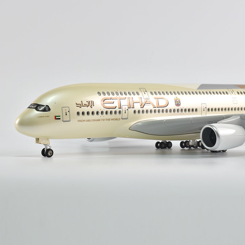 Etihad Air bus 380 Airplane Model Plane Model Aircraft Model 1/160 Scale Diecast Resin Airplanes AV8R