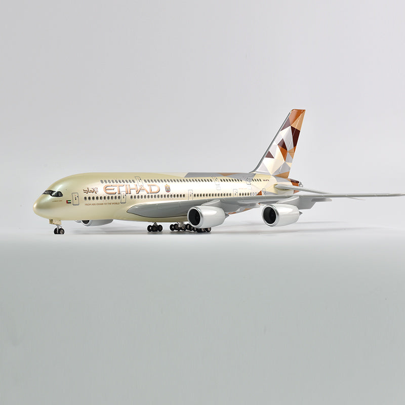 Etihad Air bus 380 Airplane Model Plane Model Aircraft Model 1/160 Scale Diecast Resin Airplanes AV8R