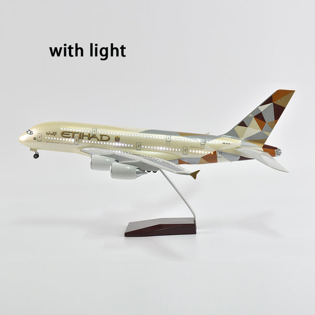 Etihad Air bus 380 Airplane Model Plane Model Aircraft Model 1/160 Scale Diecast Resin Airplanes AV8R