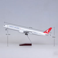 Thumbnail for Turkish Airlines Boeing 777 Plane Model Airplane Model Aircraft AV8R