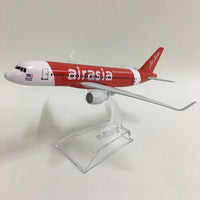 Thumbnail for Airplane Model Air Asia Airbus A320 Aircraft Model 1:400 Diecast Metal B737 Airplanes AV8R