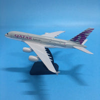 Thumbnail for Airplane Model QATAR Airbus A380 Aircraft Model 1:200 Diecast Metal Airplanes AV8R