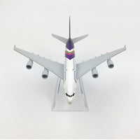 Thumbnail for THAI AIRLINES AEROPLANE MODEL AIRBUS A380 AIRPLANE 16CM METAL ALLOY DIECAST 1:400 AIRPLANE AV8R