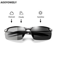 Thumbnail for Photochromic Polarized Sunglasses Men Driving Chameleon Glasses AV8R