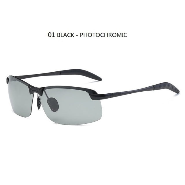 Photochromic Polarized Sunglasses Men Driving Chameleon Glasses AV8R