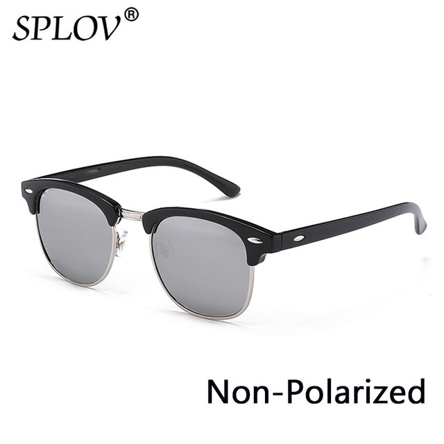 New Fashion  Semi Rimless Polarized Sunglasses Men Women Brand Designer AV8R